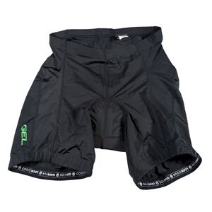 Canari Cycling Shorts Men Large Black Gel Padded Biking Compression 109814